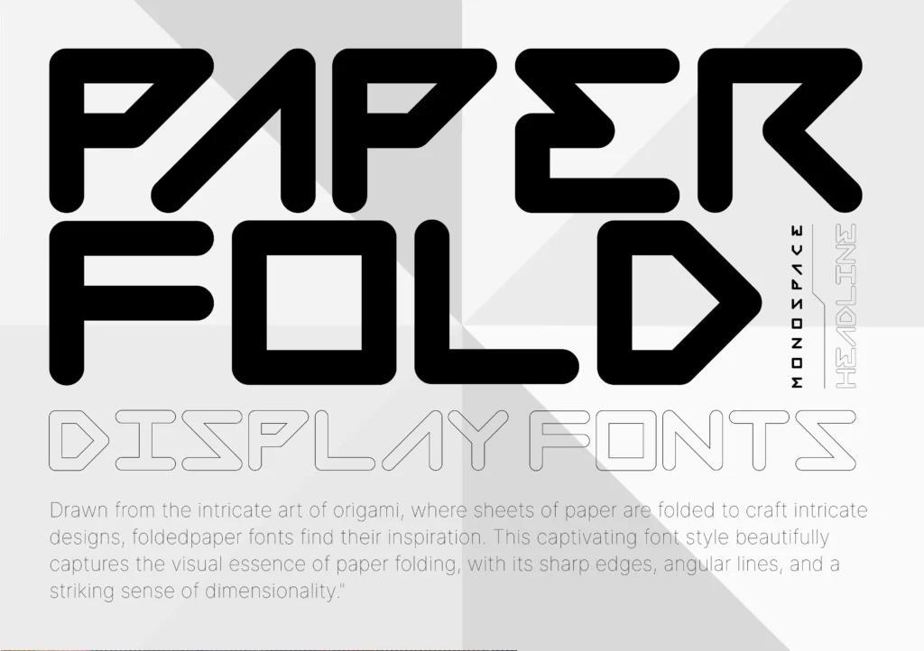 Paperfold font introduction 