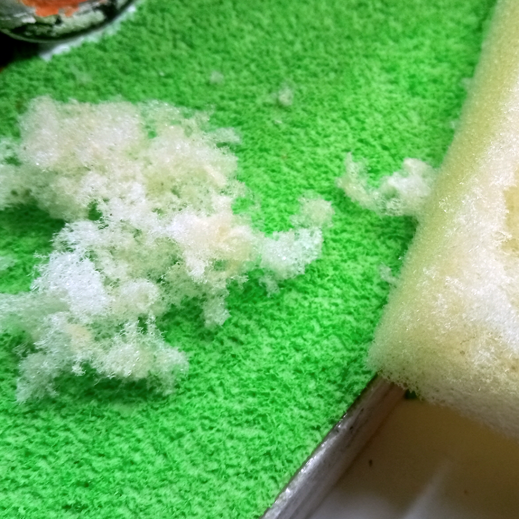 crushed sponge