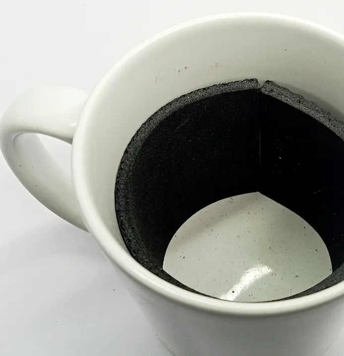 Foam inside the cup