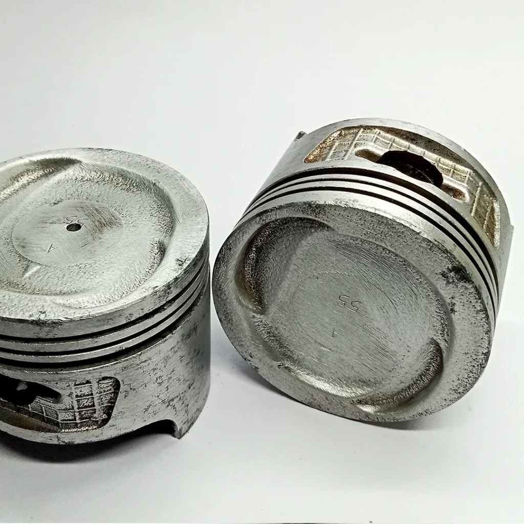 Cleaned and polished pistons used in  rugged Bluetooth speaker