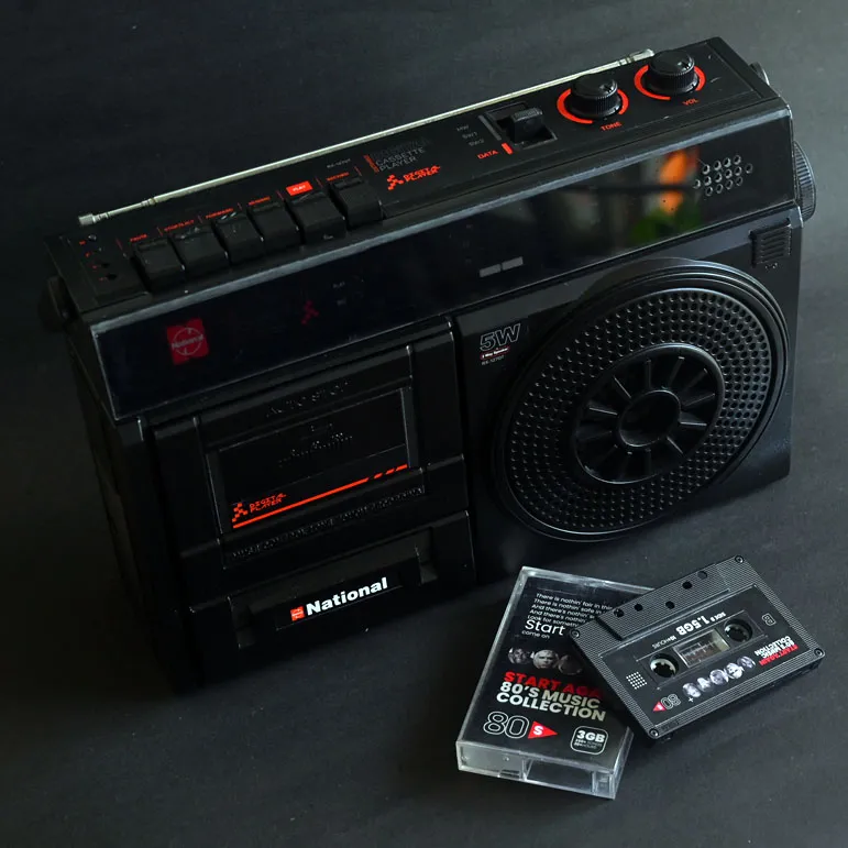 Final pic of cassette player with cassette