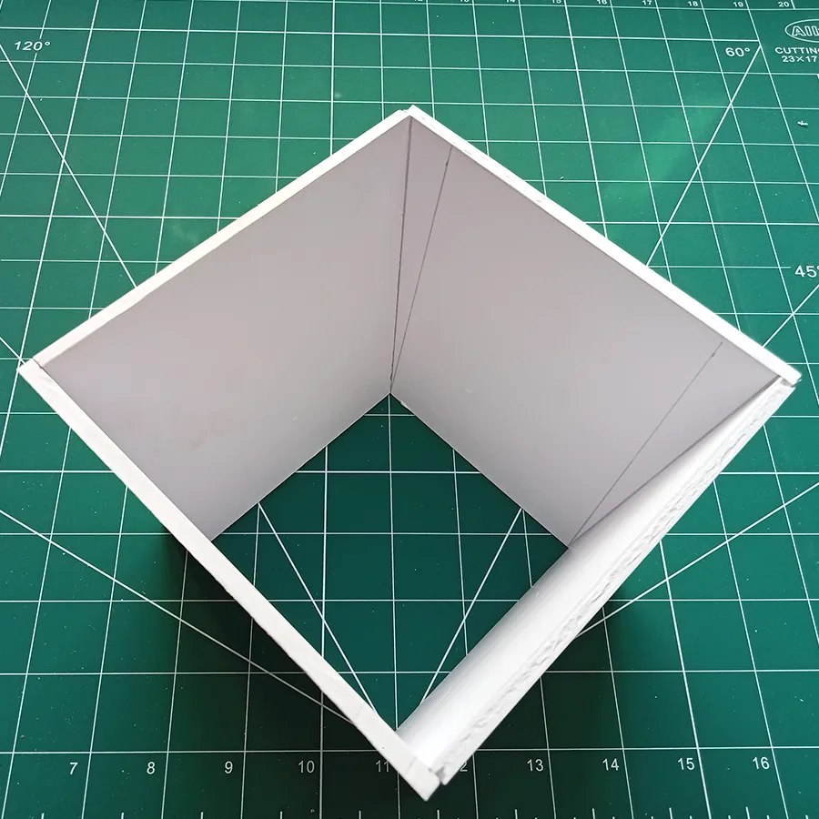 truncated pyramid structure top view